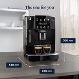 De'Longhi Magnifica ECAM222.20.B, Automatic Coffee Machine with Milk Nozzle, Bean to Cup Espresso Machine with 4 One-Touch Recipes, Soft-Touch Control