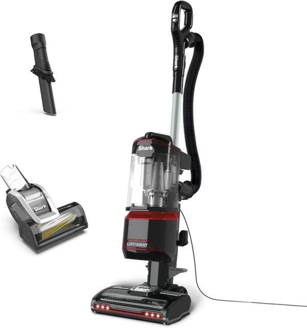 Shark Corded Upright Vacuum Cleaner 1.1L, Pet Model, Red/Black, NV602UKT