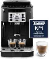 De'Longhi Magnifica ECAM222.20.B, Automatic Coffee Machine with Milk Nozzle, Bean to Cup Espresso Machine with 4 One-Touch Recipes, Soft-Touch Control