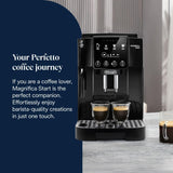 De'Longhi Magnifica ECAM222.20.B, Automatic Coffee Machine with Milk Nozzle, Bean to Cup Espresso Machine with 4 One-Touch Recipes, Soft-Touch Control