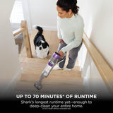 Shark PowerDetect Cordless Vacuum Cleaner, DuoClean Detect, Reverse Clean, Anti Hair Wrap Plus, Lightweight, 70 Min Runtime, Crevice & Multi-Surface