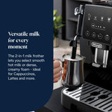 De'Longhi Magnifica ECAM222.20.B, Automatic Coffee Machine with Milk Nozzle, Bean to Cup Espresso Machine with 4 One-Touch Recipes, Soft-Touch Control