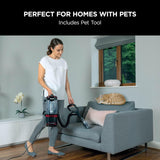 Shark Corded Upright Vacuum Cleaner 1.1L, Pet Model, Red/Black, NV602UKT