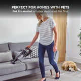 Shark Stratos Cordless Stick Vacuum Cleaner, Charcoal/Silver, IZ420UKT