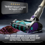 Shark PowerDetect Cordless Vacuum Cleaner, DuoClean Detect, Reverse Clean, Anti Hair Wrap Plus, Lightweight, 70 Min Runtime, Crevice & Multi-Surface